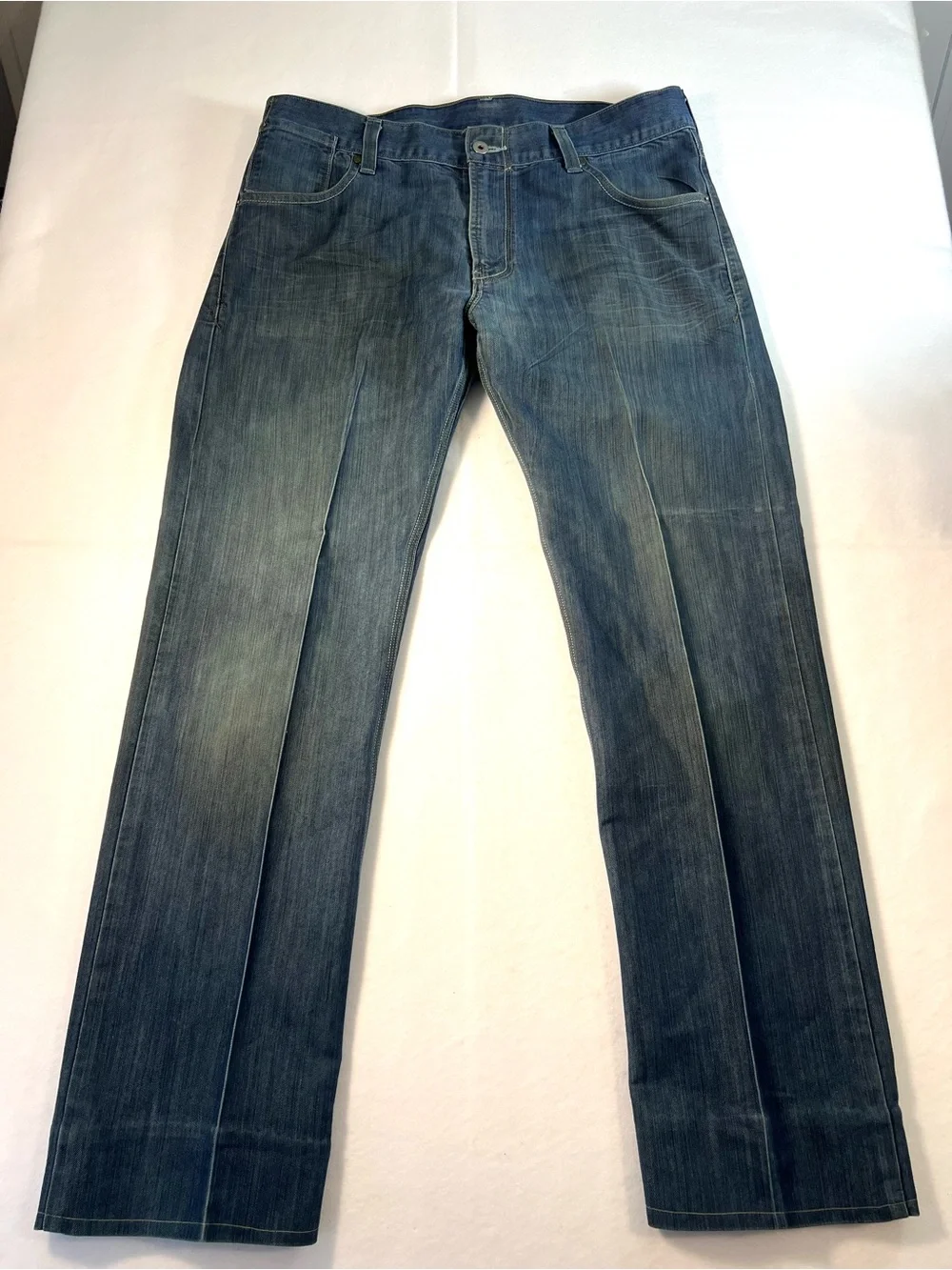 Levi’s 514 Slim Straight Jeans Men’s 36x32 Blue Denim Flap Pocket Casual Classic